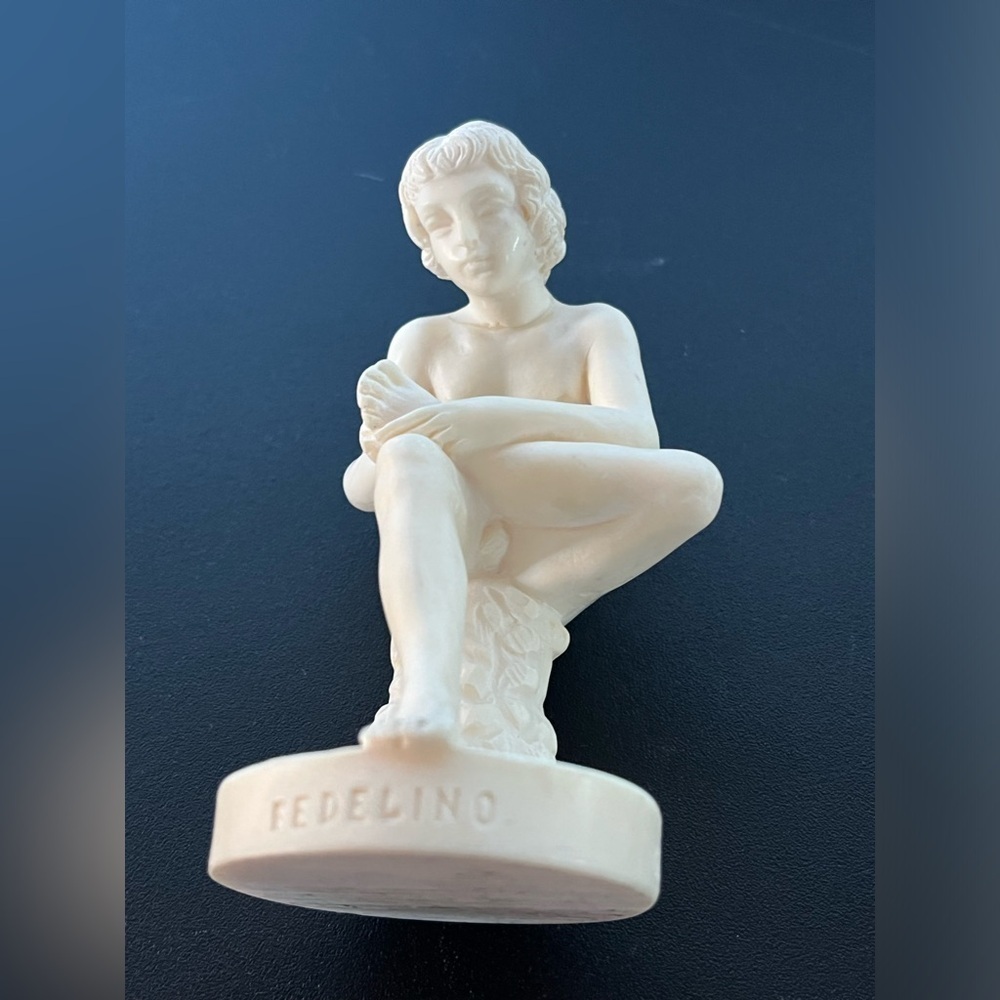 Vintage Fedelino Statue-Artist G Ruggeri-Boy Picking Thorn